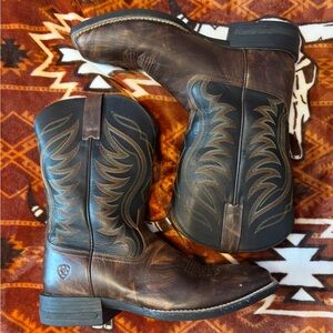 Ariat Men's Dark Brown and Black Western Boots